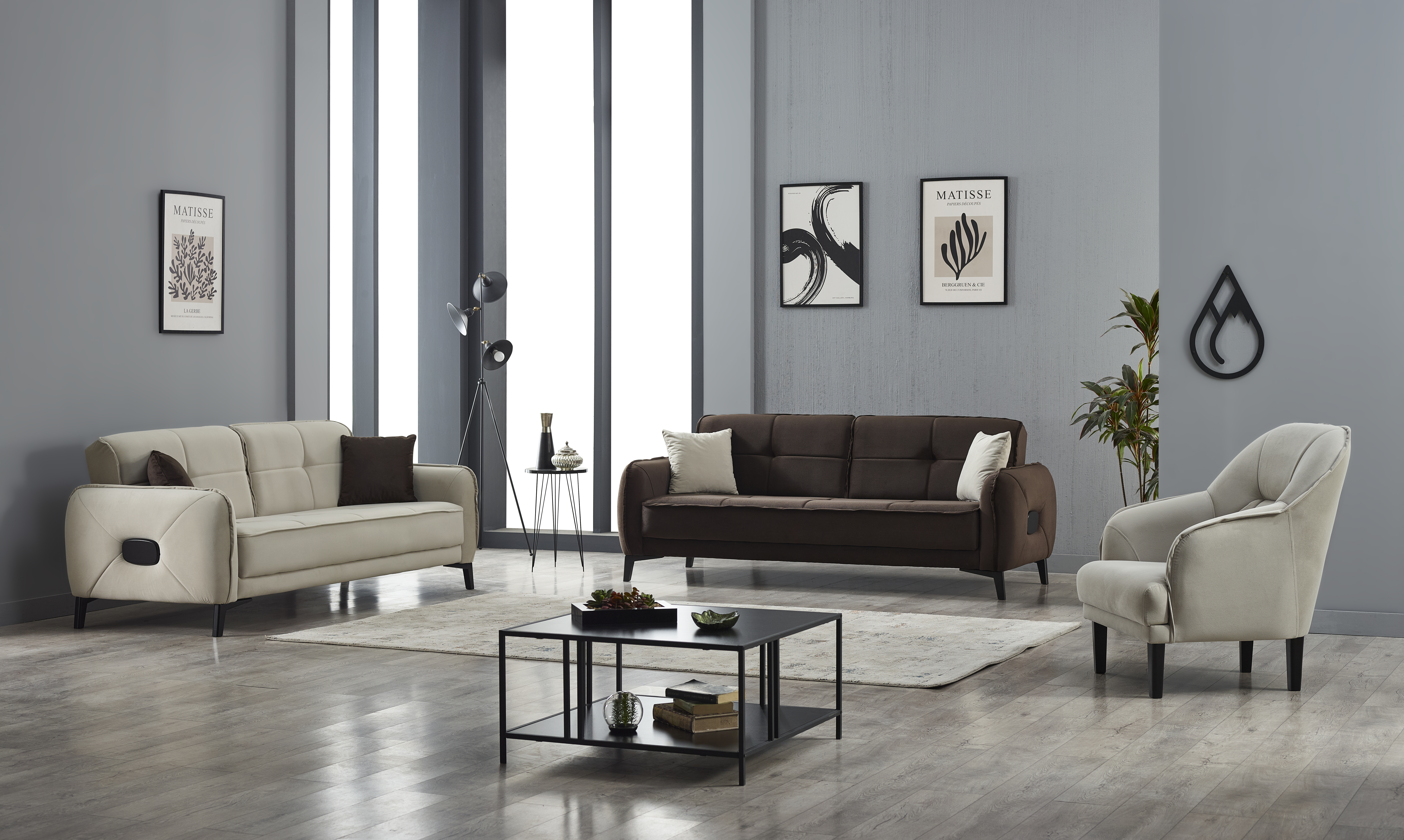 BERLİN KANEPE TAKIMI 3+U+2+B